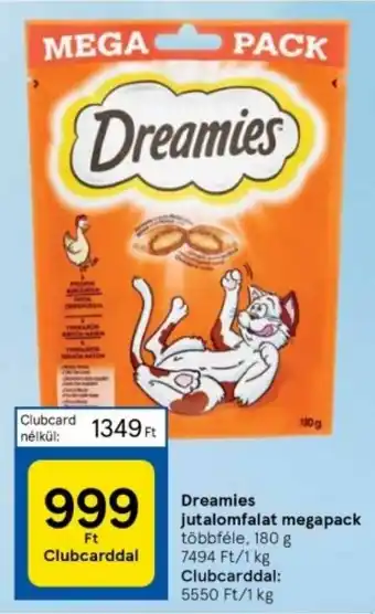 Tesco Dreamies jutalomfalat megapack 180 g ajánlat