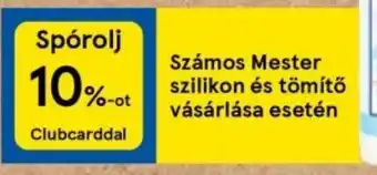 Tesco Számos Mester szilikon és tömítő vásárlása esetén ajánlat