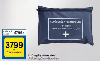 Elsősegély felszerelés 1 db