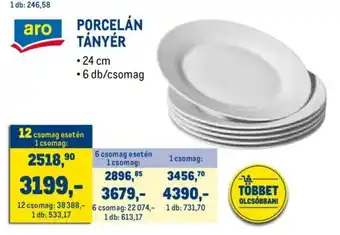 PORCELÁN TÁNYÉR 6 db