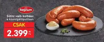 Spar Sütni való kolbász 1kg ajánlat