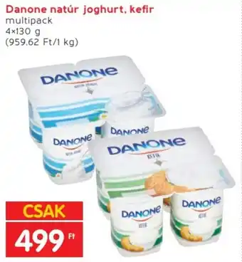 Spar Danone natúr joghurt, kefir multipack 4x130g ajánlat