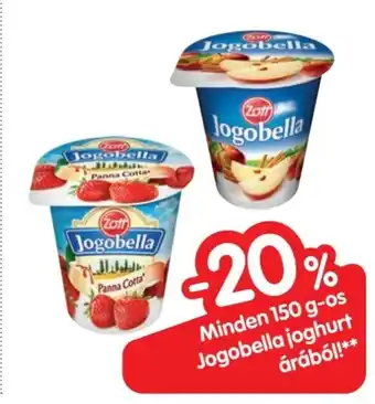 Spar Minden 150 g-os Jogobella joghurt árából!** ajánlat