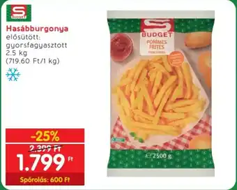 Hasábburgonya 2.5 kg