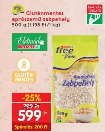 Gluténmentes aprószemű zabpehely 500 g