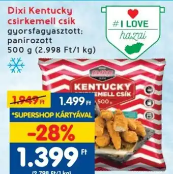 Dixi Kentucky csirkemell csík 500g