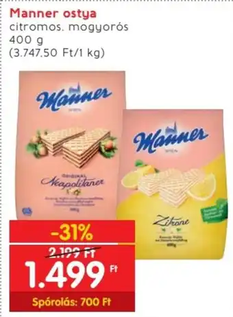 Spar Manner ostya 400g ajánlat