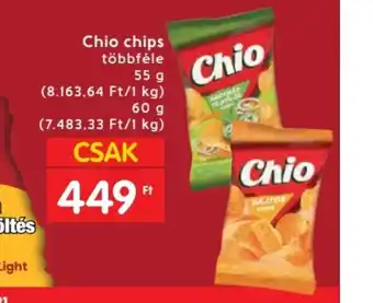 Spar Chio chips 55g ajánlat
