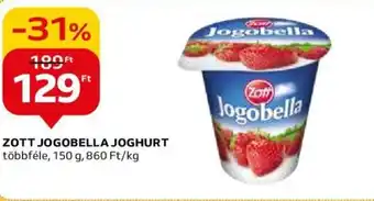 Auchan ZOTT JOGOBELLA JOGHURT 150 g ajánlat