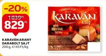 Auchan KARAVÁN ARANY DARABOLT SAJT 200 g ajánlat