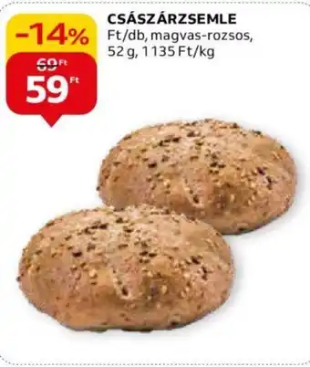 Auchan CSÁSZÁRZSEMLE 52 g ajánlat