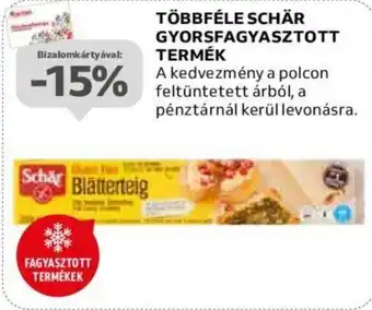 Auchan TÖBBFÉLE SCHÄR GYORSFAGYASZTOTT TERMÉK ajánlat