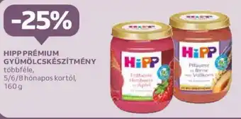 Auchan HIPP PRÉMIUM GYÜMÖLCSKÉSZÍTMÉNY 160 g ajánlat