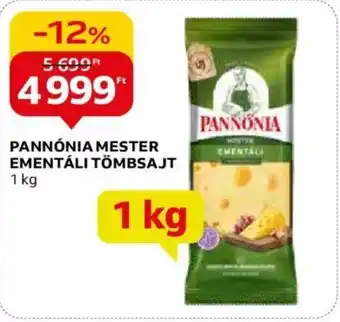 Auchan PANNÓNIA MESTER EMENTÁLI TÖMBSAJT 1 kg ajánlat