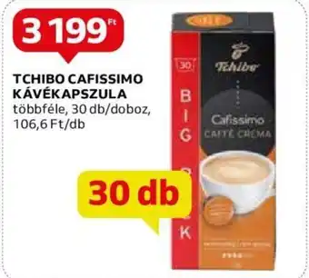 Auchan TCHIBO CAFISSIMO KÁVÉKAPSZULA, 30 db/doboz ajánlat