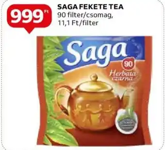 SAGA FEKETE TEA 90 filter/csomag,