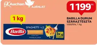 Auchan BARILLA DURUM SZÁRAZTÉSZTA, 1 kg ajánlat
