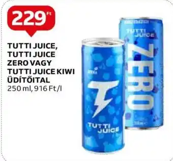 Auchan TUTTI JUICE ZERO VAGY TUTTI JUICE KIWI ÜDÍTŐITAL 250 ml ajánlat