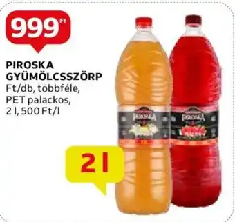 Auchan PIROSKA GYÜMÖLCSSZÖRP 2l ajánlat