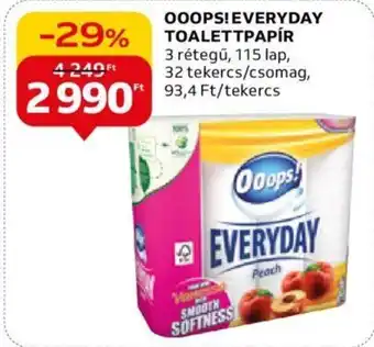 Auchan OOOPS! EVERYDAY TOALETTPAPÍR ajánlat