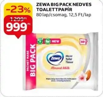 Auchan ZEWA BIG PACK NEDVES 80 lap/csomag ajánlat