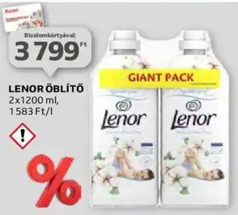 Auchan LENOR ÖBLÍTŐ 2x1200ml ajánlat