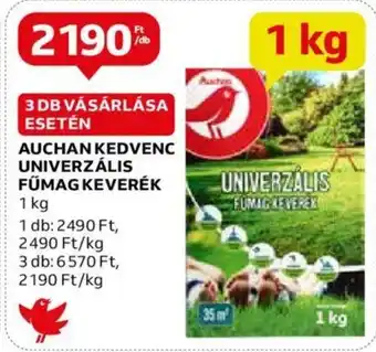 AUCHAN KEDVENC UNIVERZÁLIS FŰMAG KEVERÉK 1 kg
