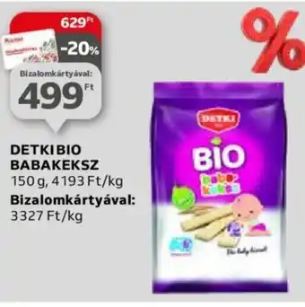 Auchan DETKI BIO BABAKEKSZ 150 g ajánlat