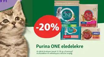 Fressnapf Purina ONE eledelekre ajánlat