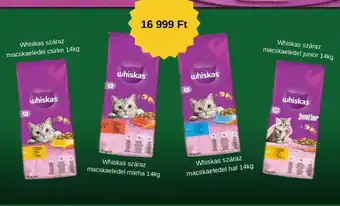 Whiskas száraz macskaeledel 14kg