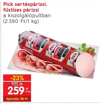 Interspar Pick sertéspárizsi, füstízes párizsi 10 dkg ajánlat