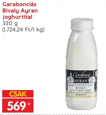 Interspar Garabonciás Bivaly Ayran joghurtital 330 g ajánlat