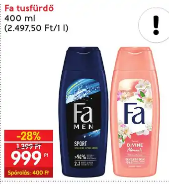 Interspar Fa tusfürdő 400 ml ajánlat