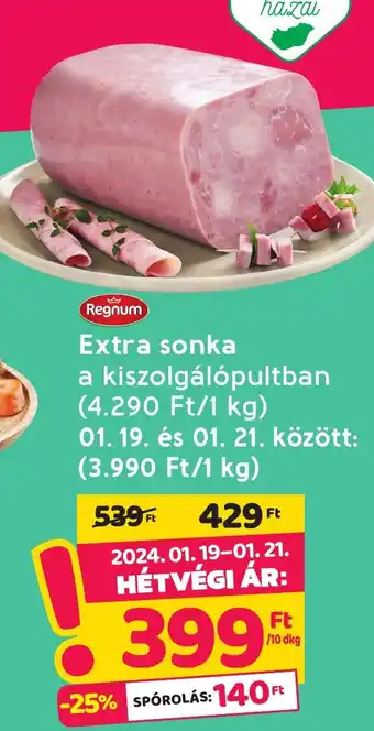 Interspar Regnum Extra sonka 10 dkg ajánlat