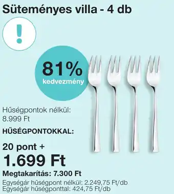 Süteményes villa - 4 db