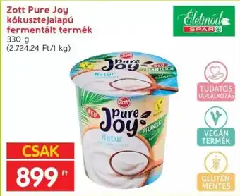 Interspar Zott Pure Joy kókusztejalapú fermentált termék 330 g ajánlat