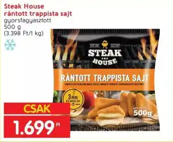 Interspar Steak House rántott trappista sajt 500g ajánlat