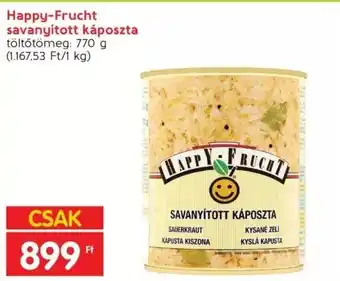 Interspar Happy-Frucht savanyított káposzta 770 g ajánlat