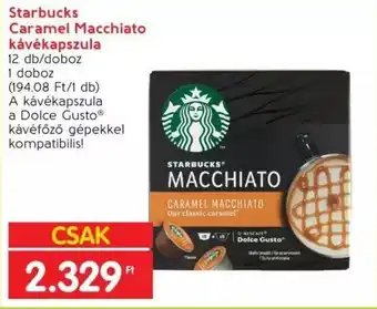 Interspar Starbucks Caramel Macchiato kávékapszula 12 db/doboz 1 doboz ajánlat