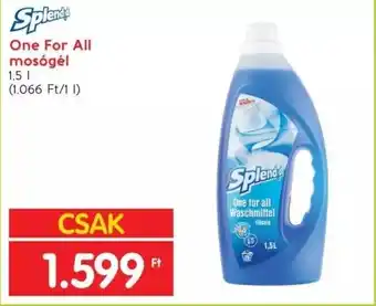 Interspar One For All mosógél 1.5l ajánlat