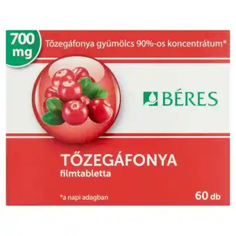 Béres Tőzegáfonya Filmtabletta - 60 db