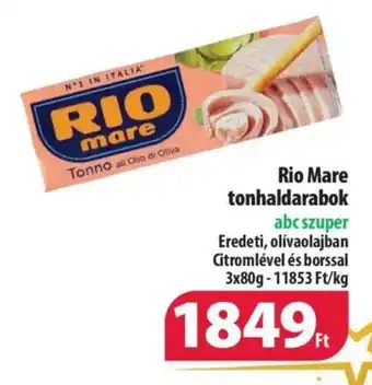 Coop Rio Mare tonhaldarabok 3x80g ajánlat