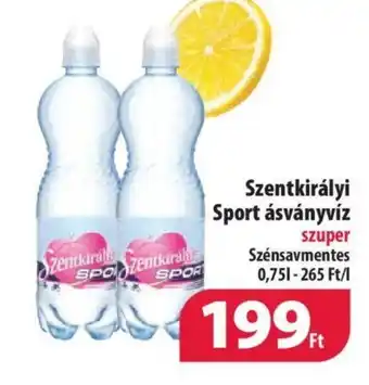 Coop Szentkirályi Sport ásványvíz 0.75l ajánlat