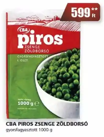 Príma CBA PIROS ZSENGE ZÖLDBORSÓ gyorsfagyasztott 1000 g ajánlat