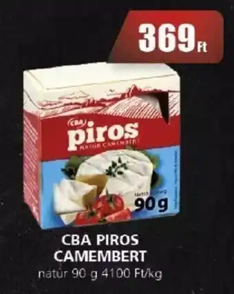 Príma CBA PIROS CAMEMBERT natúr 90 g ajánlat