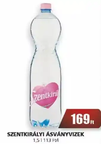 Príma SZENTKIRÁLYI ÁSVÁNYVIZEK 1,5l ajánlat