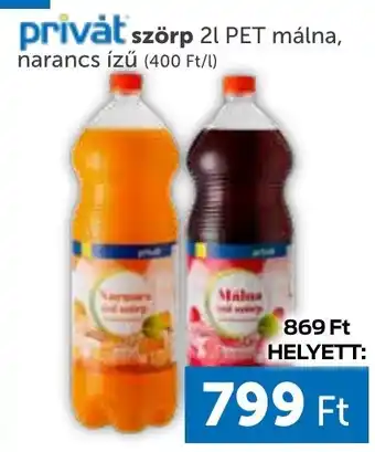PRIVÁT privát szörp 2l ajánlat