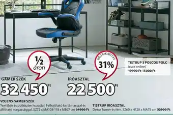 JYSK TISTRUP ÍRÓASZTAL 1 db ajánlat