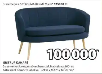JYSK GISTRUP KANAPÉ 1 db ajánlat