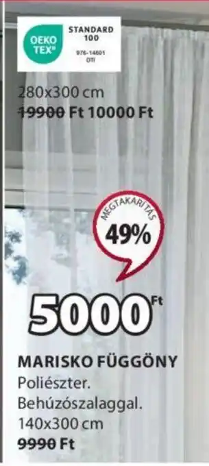 JYSK MARISKO FÜGGÖNY 1 db ajánlat